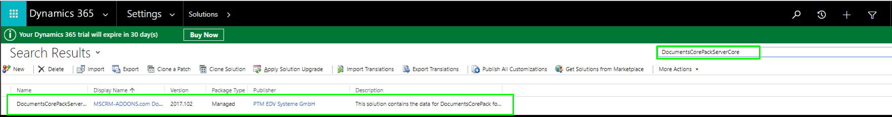 The DocumentsCorePackServerCore solution.