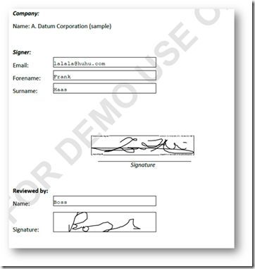 Confirmation email for the second signer.