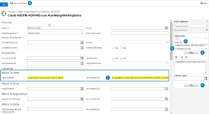 Select "CreateDocument (MSCRM-Addons.com AutoMergeWorkflow)" > "Created Document."