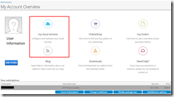 Navigate to your cloud services