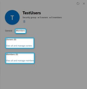 Page to add/edit group members.