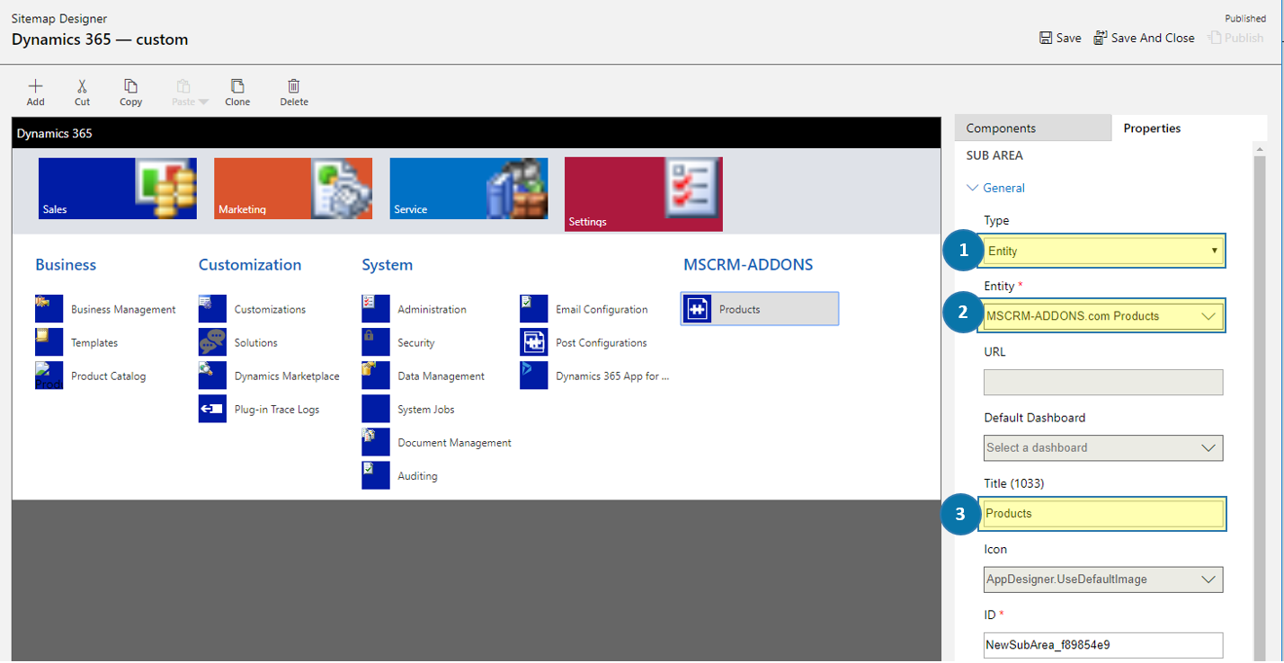 Configure Subarea