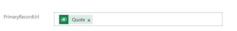 Record to pull data from (PrimaryRecordUrl)