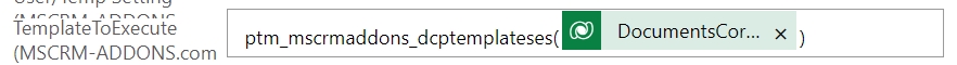 Template to Execute (TemplateToExecute)