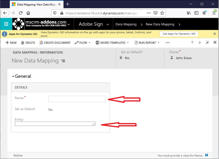 New Data Mapping 