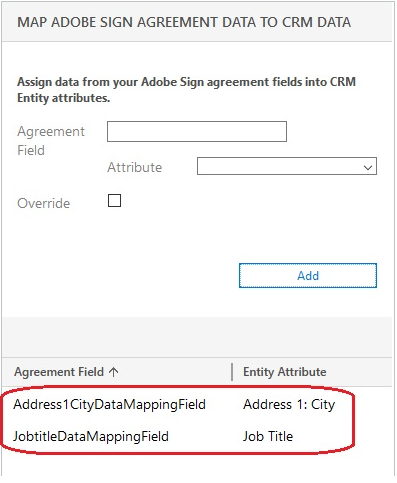 Agreement Field 