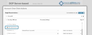 Define and Setup the SMS Authentication in the OCA configuration.