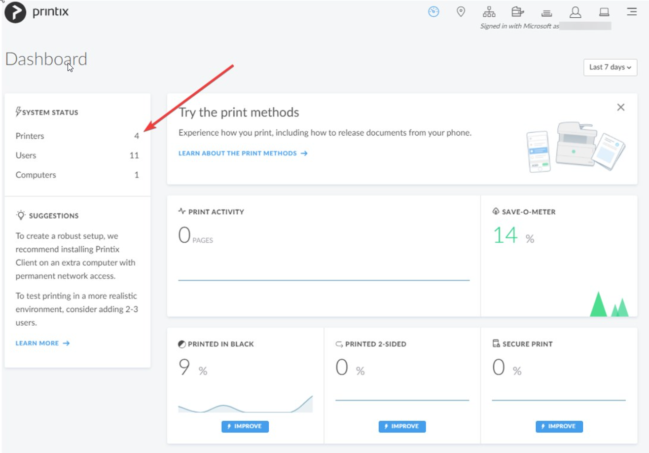 Printix - Printer Configuration for DocumentsCorePack