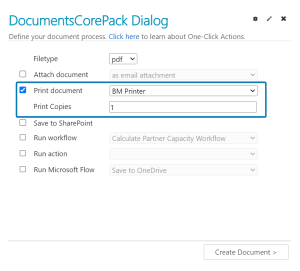 Choose whether or not to print the document.