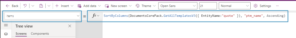 add code to dropdown