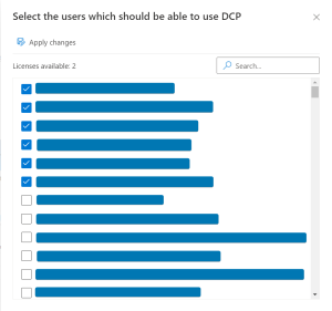 Select your users
