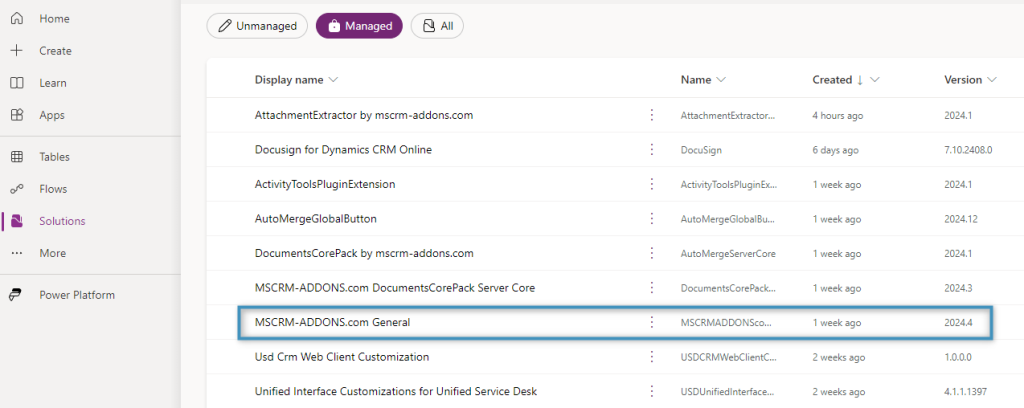 The MSCRM-ADDONS.com General solution