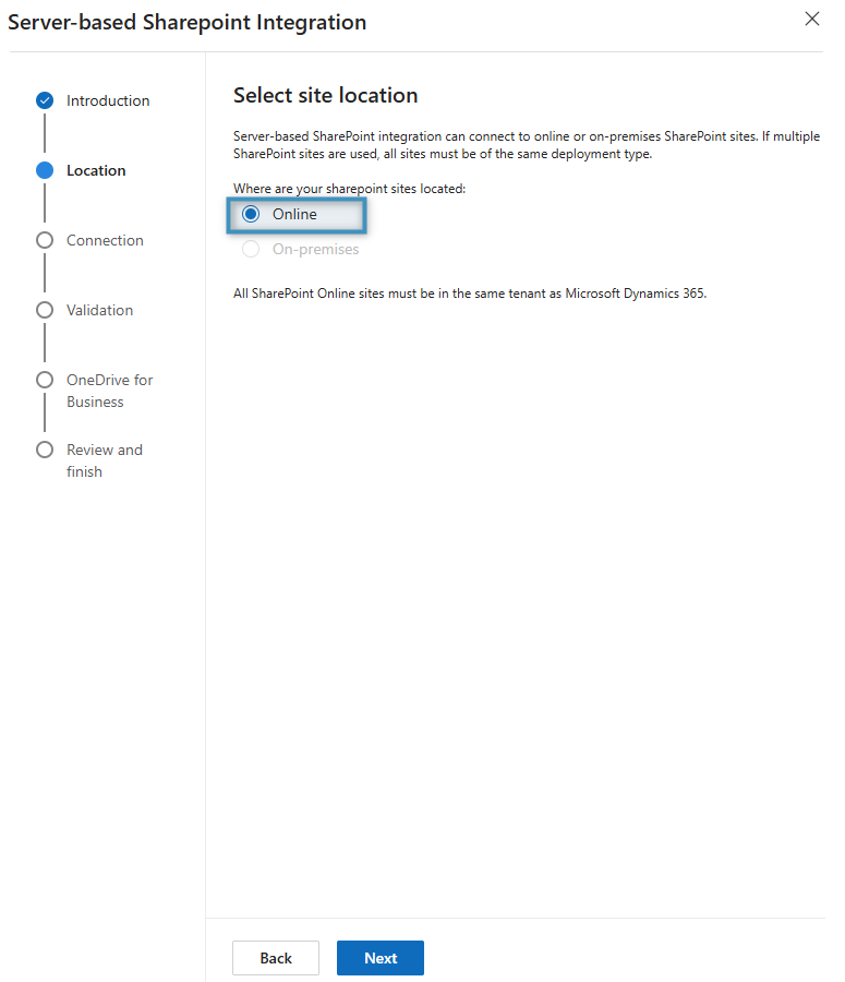 Define the site location