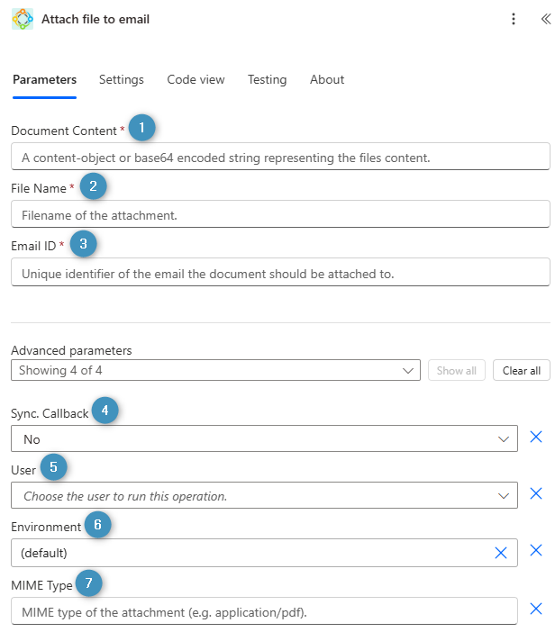 Attach file to email