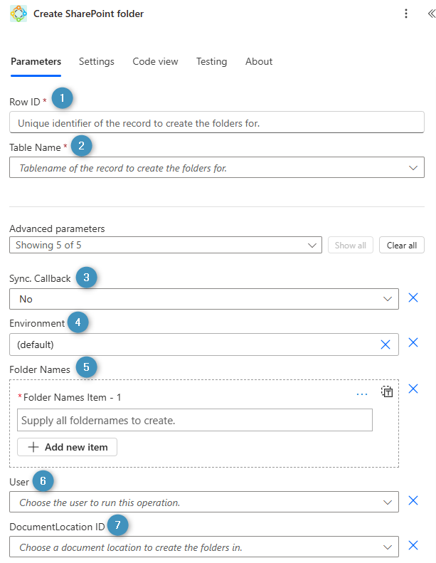 Create SharePoint folder