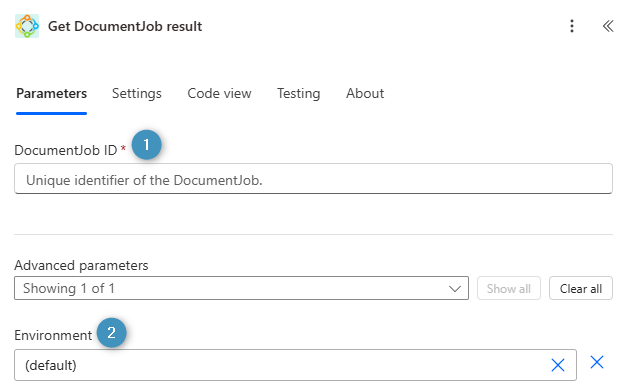 Get DocumentJob result
