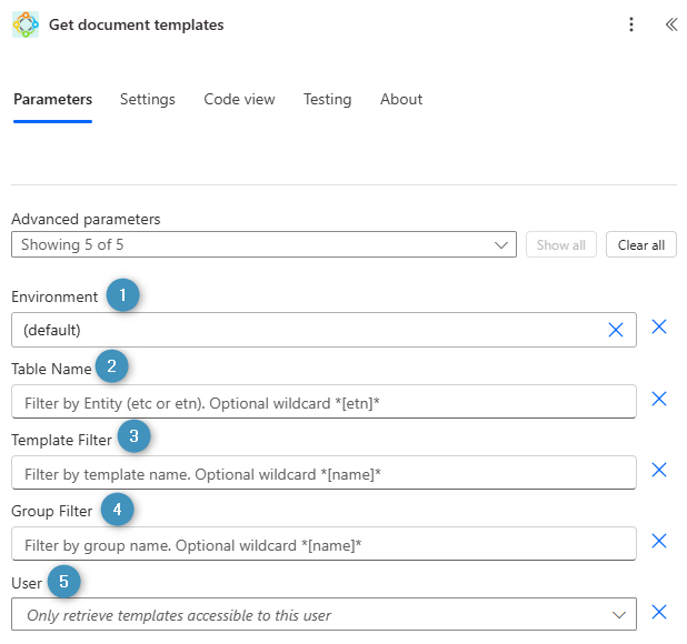 Get document templates
