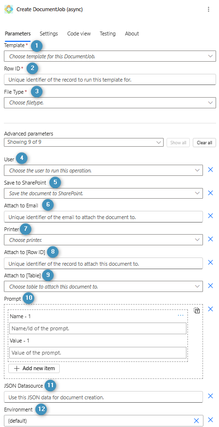 Create DocumentJob (async)