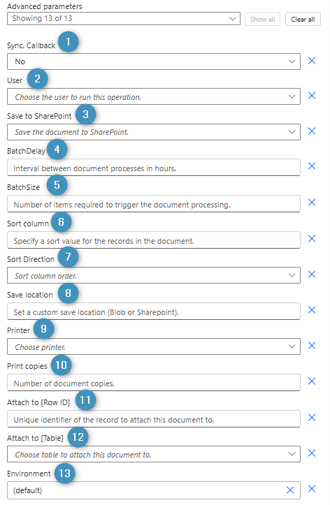 Process batch in customer journey (advanced parameters)