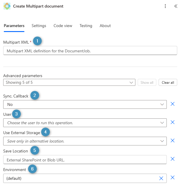 Create Multipart document