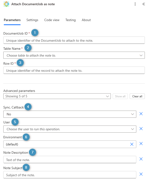 Attach DocumentJob as note