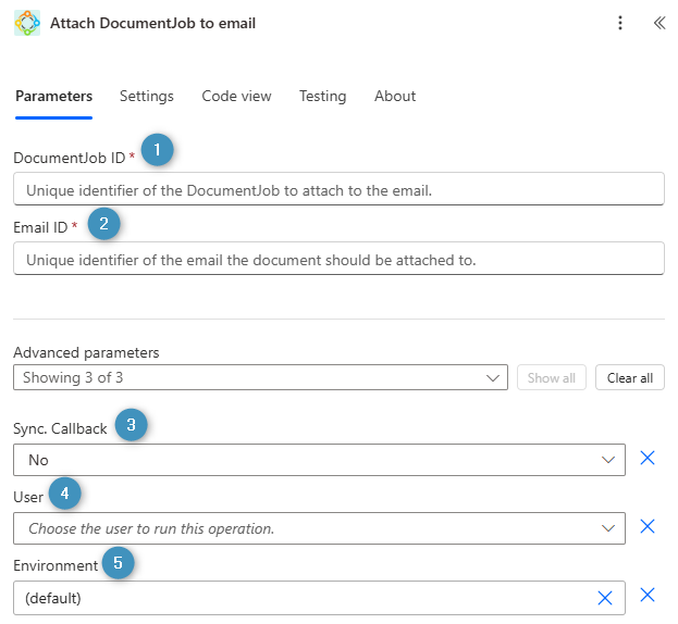 Attach DocumentJob to email